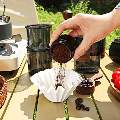 Portable Manual Press Coffee Maker, Ideal for Travel, Outdoor & Fishing