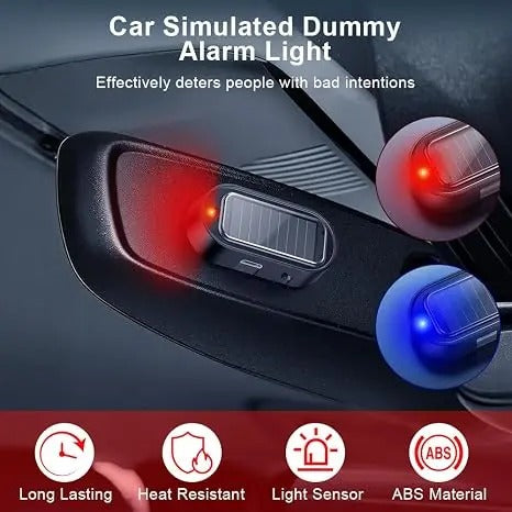 🚨 Solar-Powered Car Security Warning Light