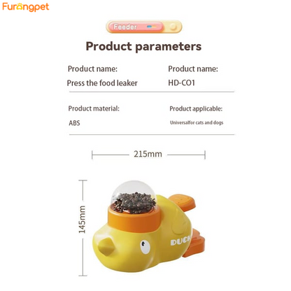 Interactive Duck Pet Feeder and Slow Feed Toy