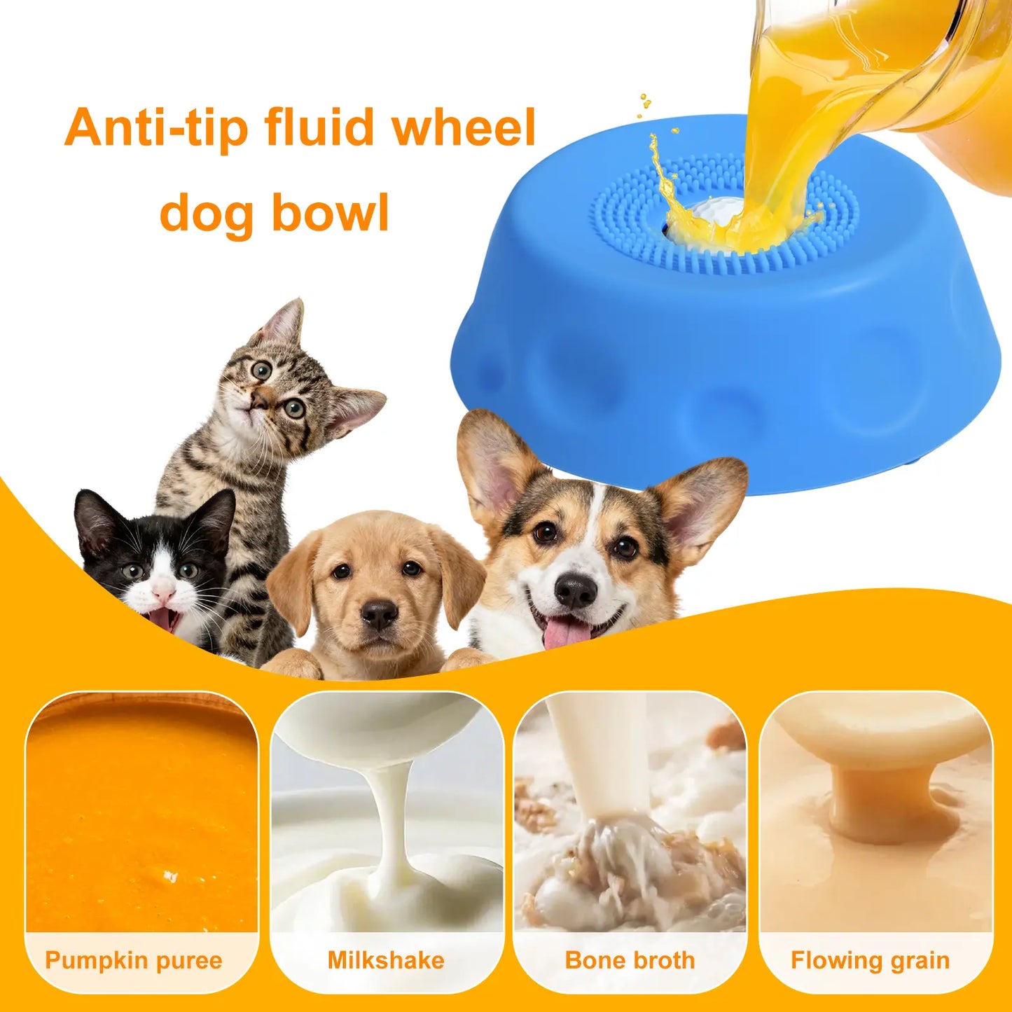 Furongpet™ 3-in-1 Slow Feeder Dog Bowl
