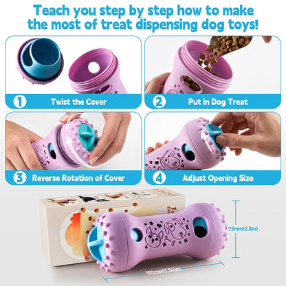 Interactive Dog Puzzle Treat Dispenser Toy
