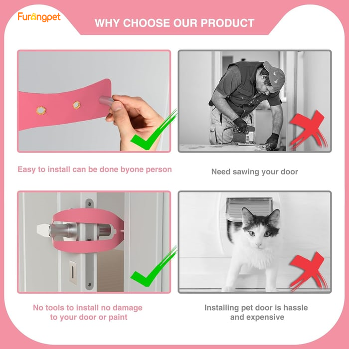 Adjustable Pet Door Holder & Stopper