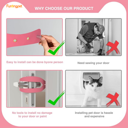 Adjustable Pet Door Holder & Stopper