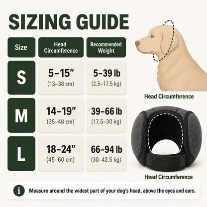 Sound-Dampening Dog Ear Wrap for Fireworks & Storm Anxiety