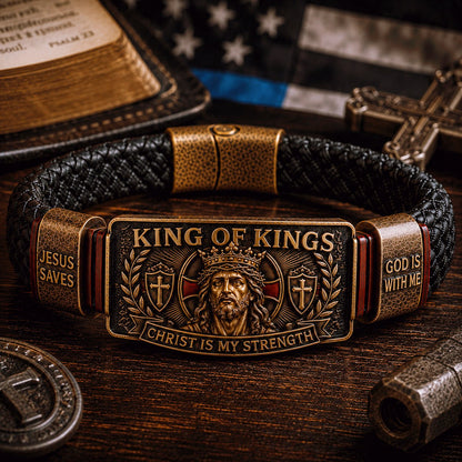 King of Kings Christian Adjustable Bracelet Gift