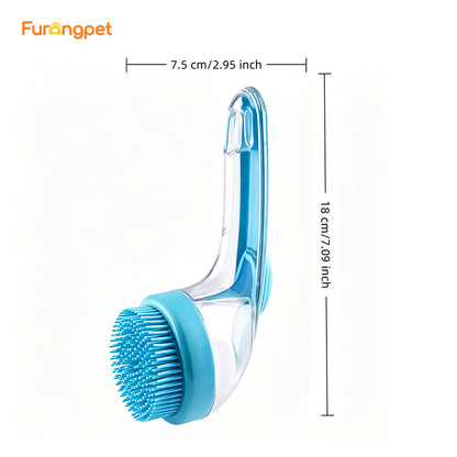 2 in 1 Pet Bath Brush with Shampoo Dispenser Massage