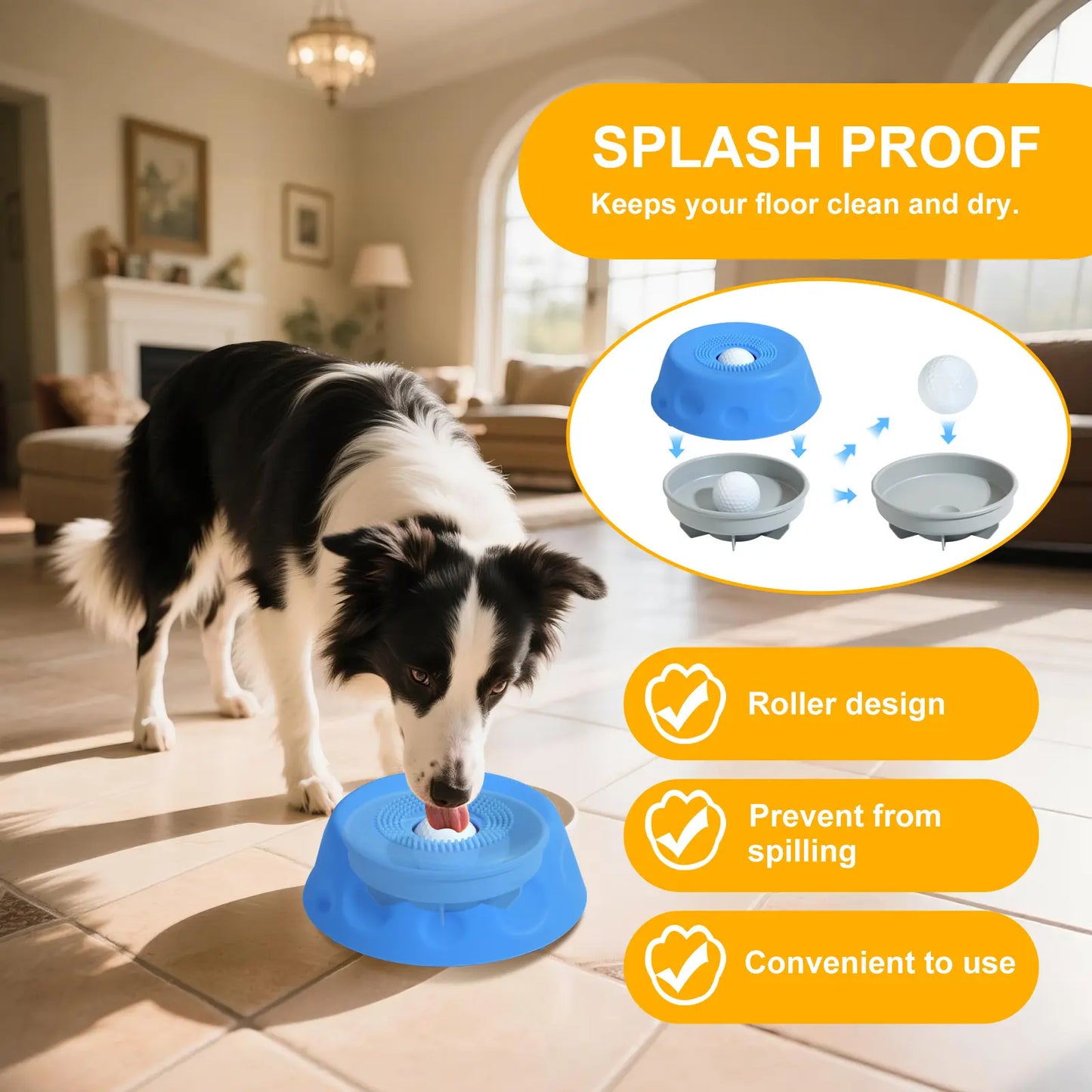 Furongpet™ 3-in-1 Slow Feeder Dog Bowl