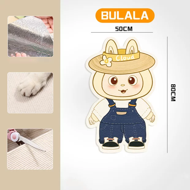 Wall Mounted Cat Scratcher with Free Toy Mouse for Indoor Cats