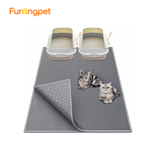 Cat Litter Box Mat: Waterproof Kitty Cat Litter Trapping Mat, Easy-clean Double-layer Scatter Control Pad Rug
