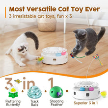 Interactive 3-in-1 Smart Cat Toy for Bored Indoor Cats