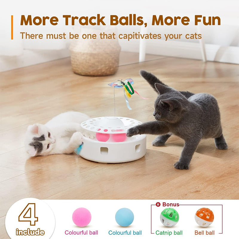 Interactive 3-in-1 Smart Cat Toy for Bored Indoor Cats