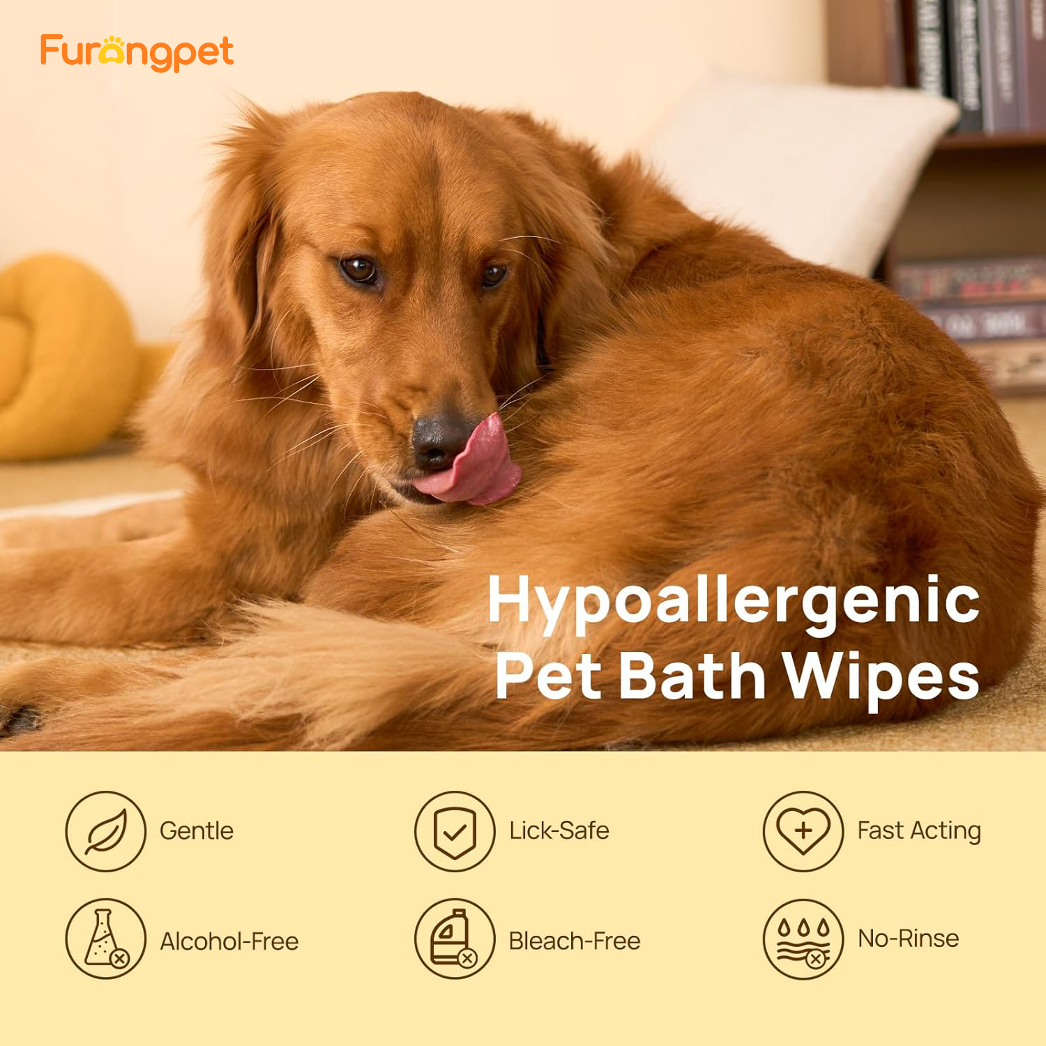 Hypoallergenic Grooming Gloves for Dogs Cats Deodorizing Hydrating Care
