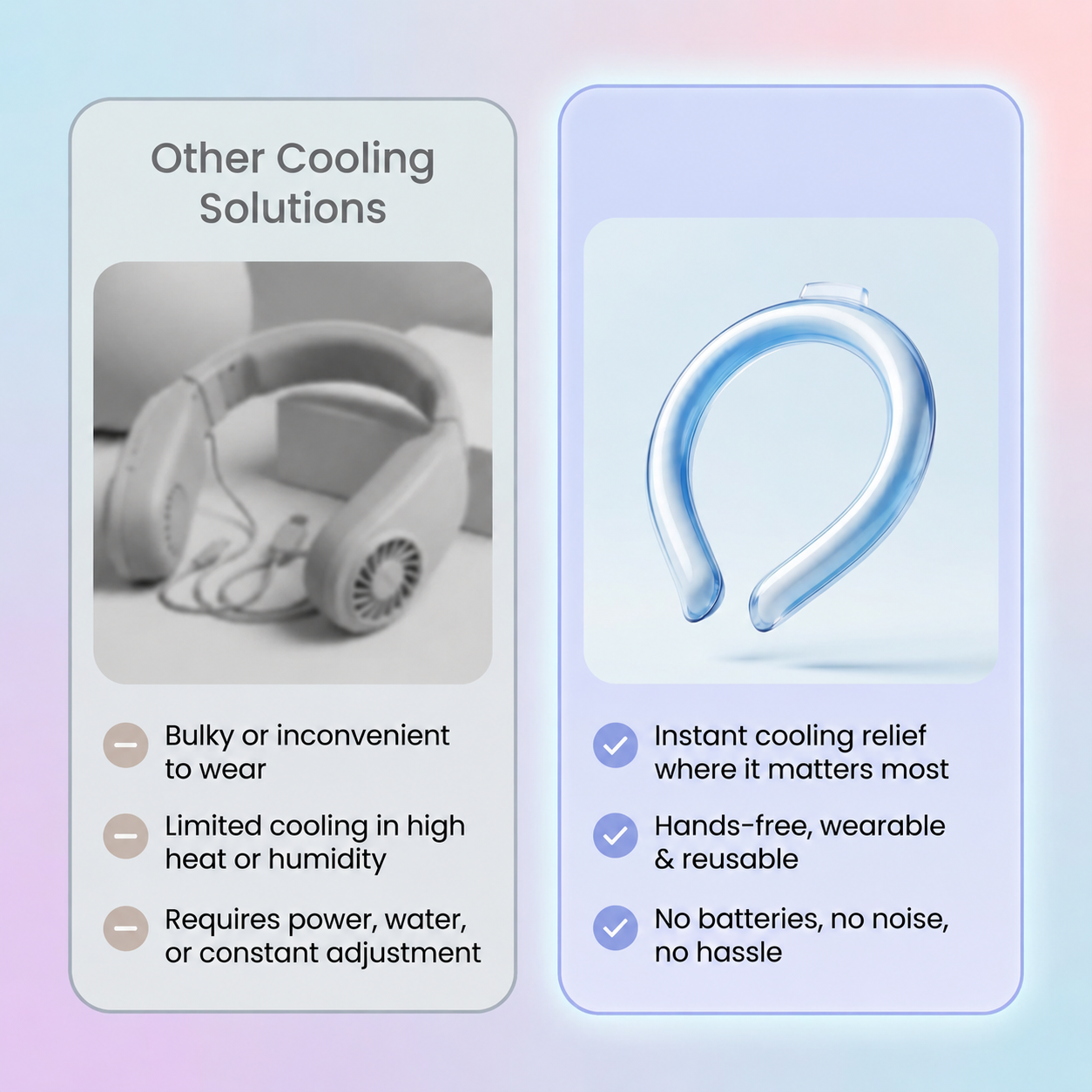 Instant Cooling Ice Ring — Freeze in 10 Min, Stay Cool for Hours
