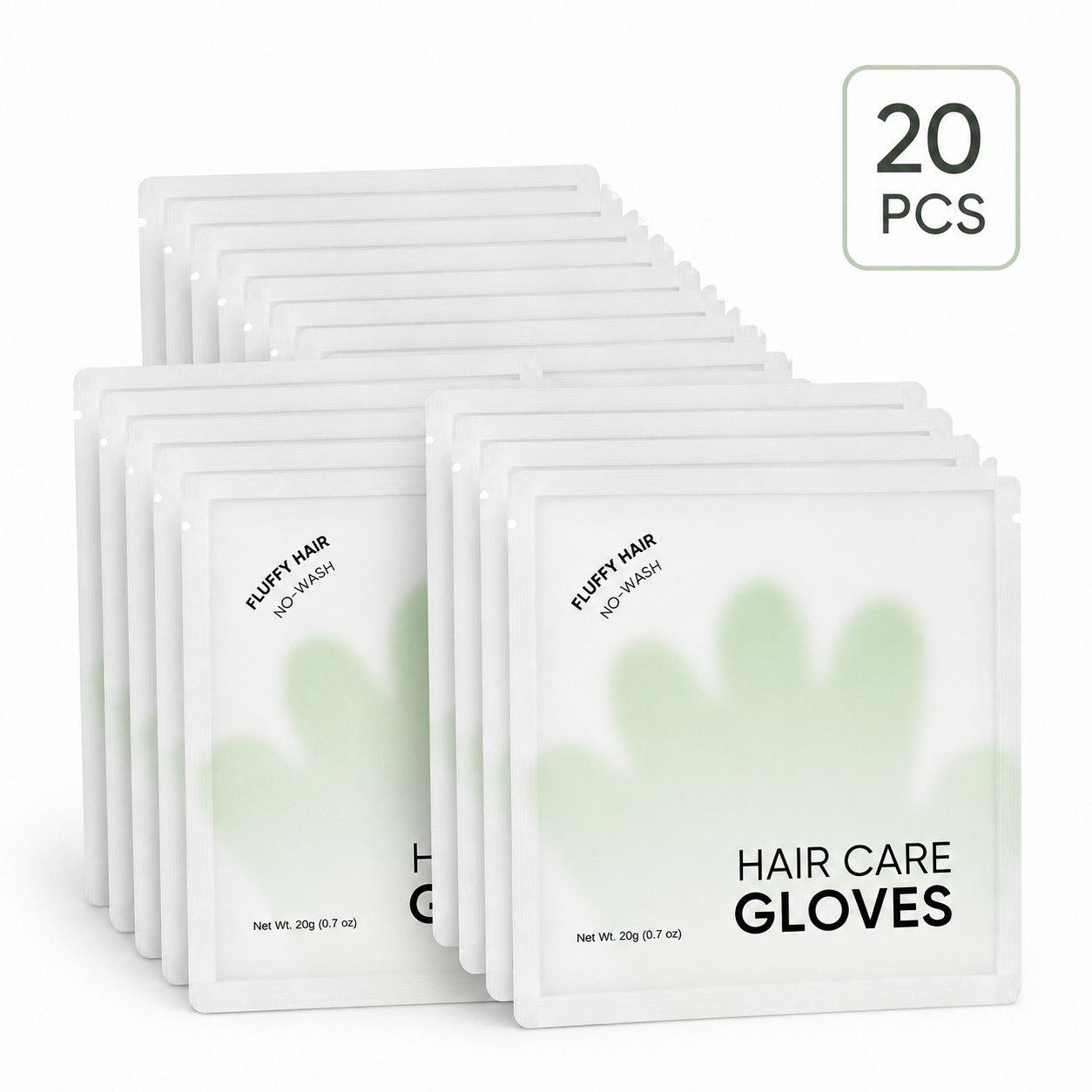 Rinse-Free Hair Cleansing Gloves for Oil Control