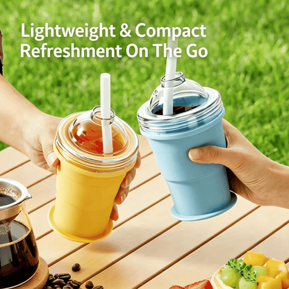 Collapsible Silicone Ice Ball Drinking Cup