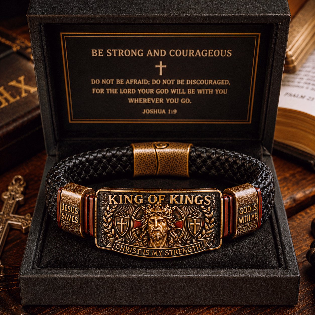 King of Kings Christian Adjustable Bracelet Gift