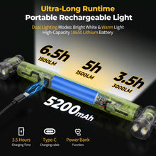 3000LM Cordless Under Hood Work Light Bar for Car Repair & Garage Use