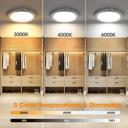 Dimmable rechargeable ceiling light with motion sensor – magnetic & wireless