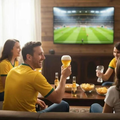 Soccer Trophy Beer Glass | Game Day Gift For Soccer Fans & Beer Lovers