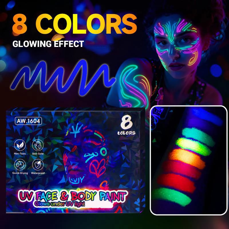 Light-Up Face and Body Art Marker Set