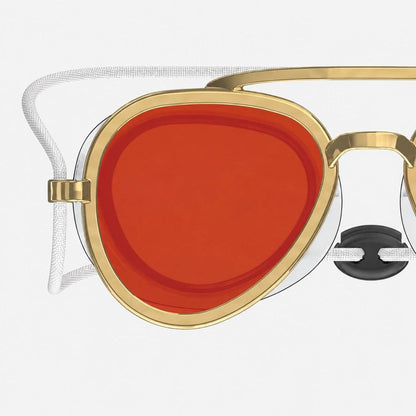 Retro Mirrored Swim Goggles With UV Protection