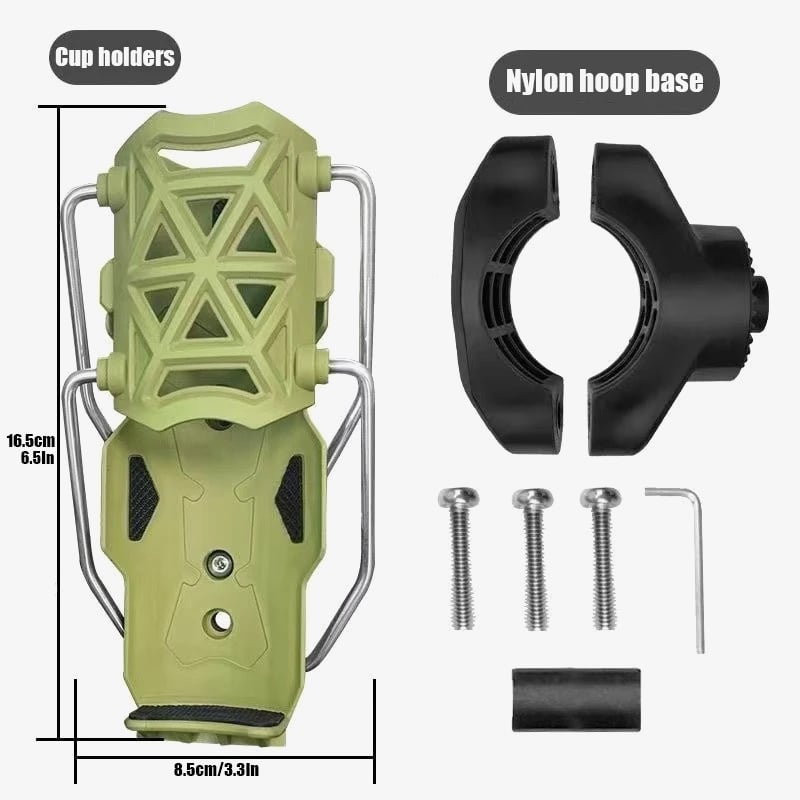 Self-Adapting Flexible Cup Holder for Different Sized Cups
