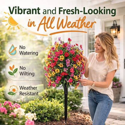 💐No-Fade Outdoor Hanging Flowers🌸☀️—Effortless Beauty
