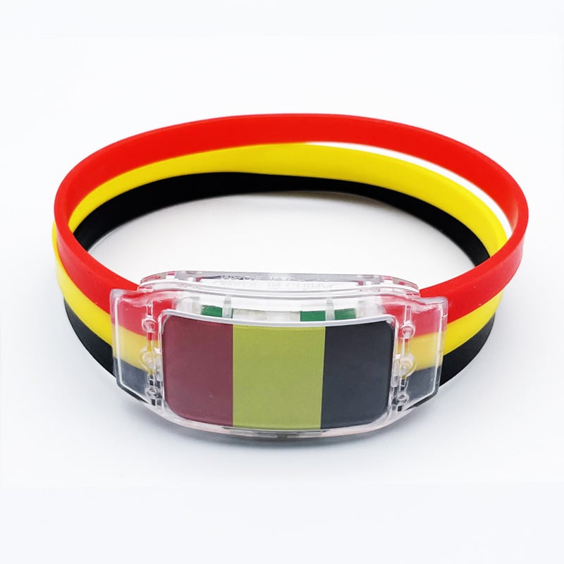 Light-Up Country Flag Bracelets with LED Lights