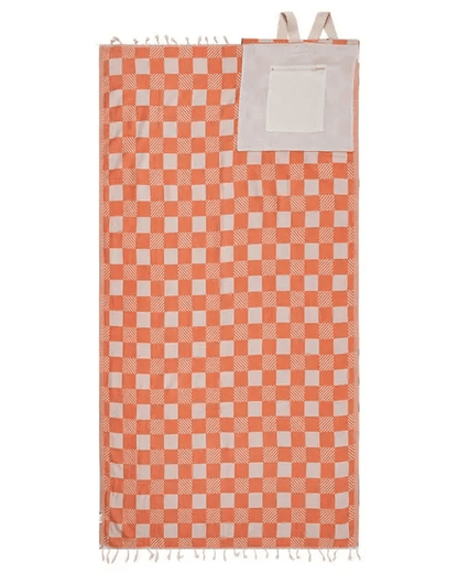 2-in-1 Sand Repellent Towel Backpack, 100% Pure Organic Cotton