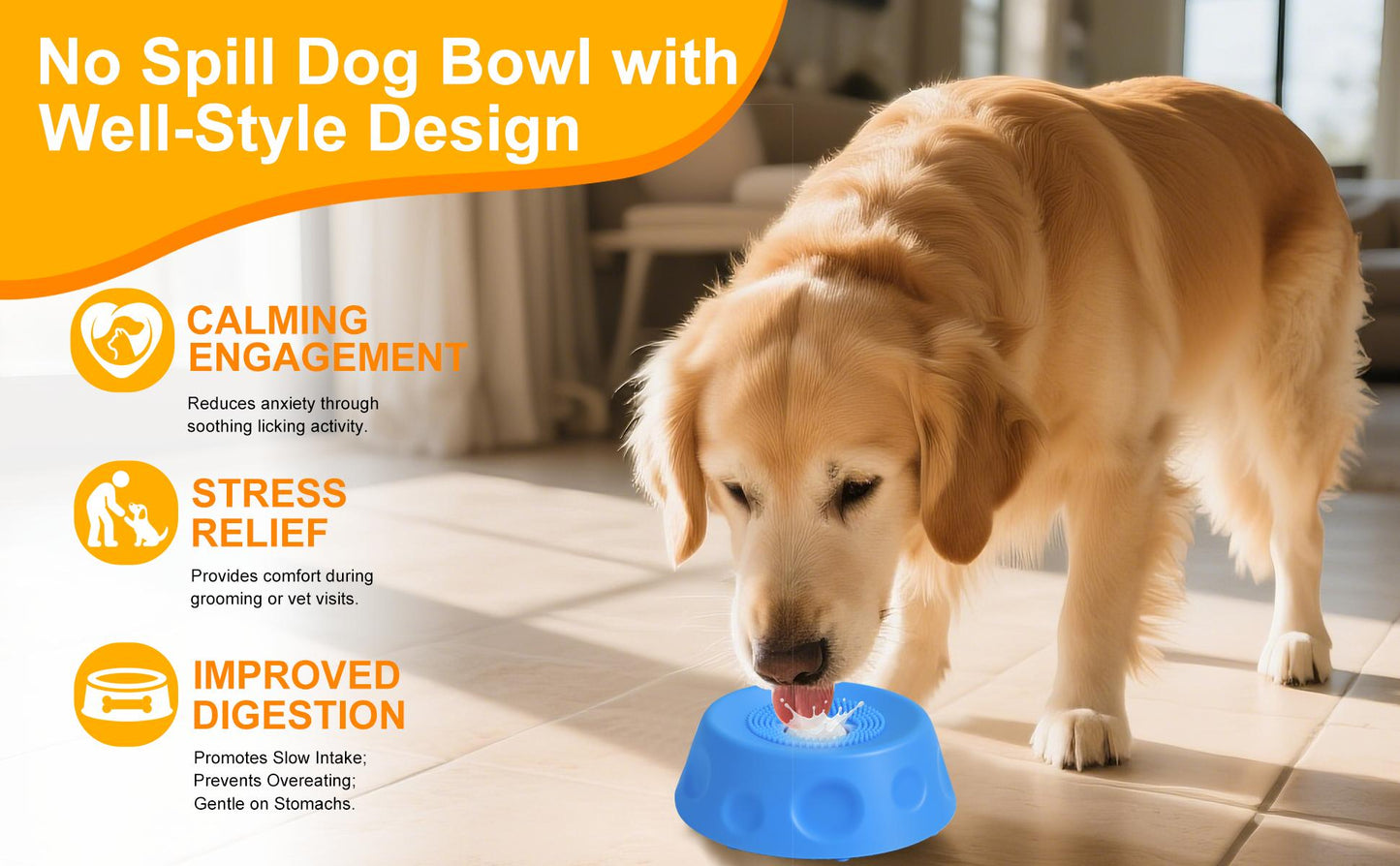 Furongpet™ 3-in-1 Slow Feeder Dog Bowl