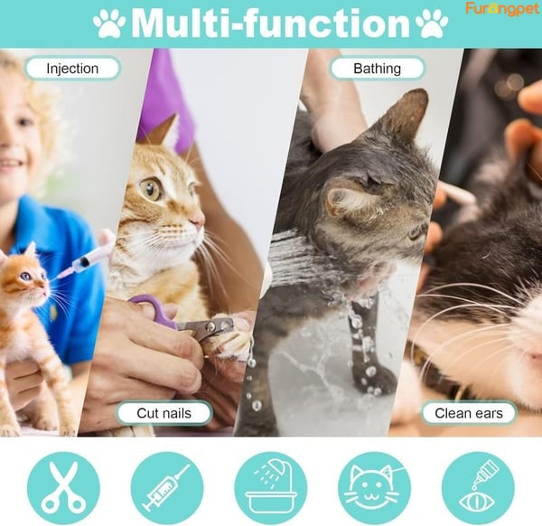 Cat Bathing Grooming Bag Set of 2