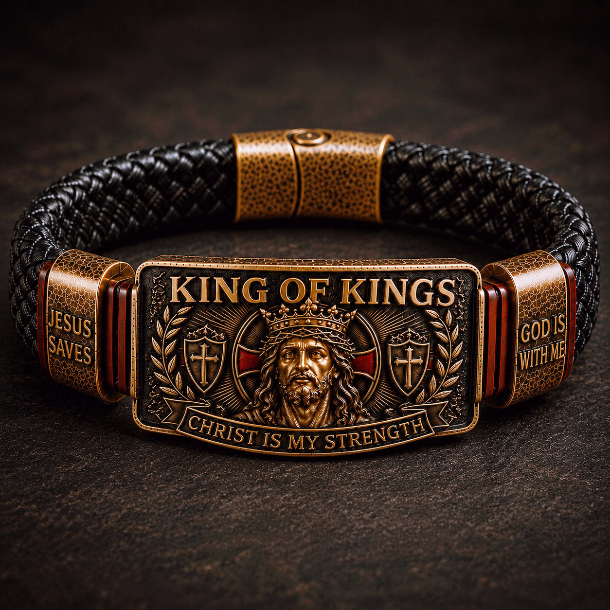 King of Kings Christian Adjustable Bracelet Gift