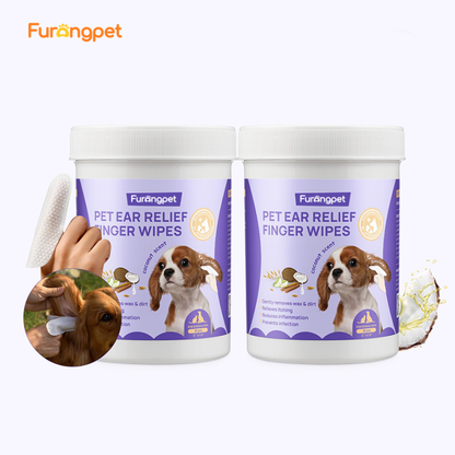 Furongpet™ Gentle Ear Relief Finger Wipes For Pets