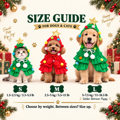 🎄🐶Christmas Tree Pet Costume