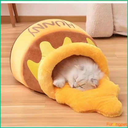 🔥HOT SALE 49% OFF🍯Honey Jar Cat Bed😻