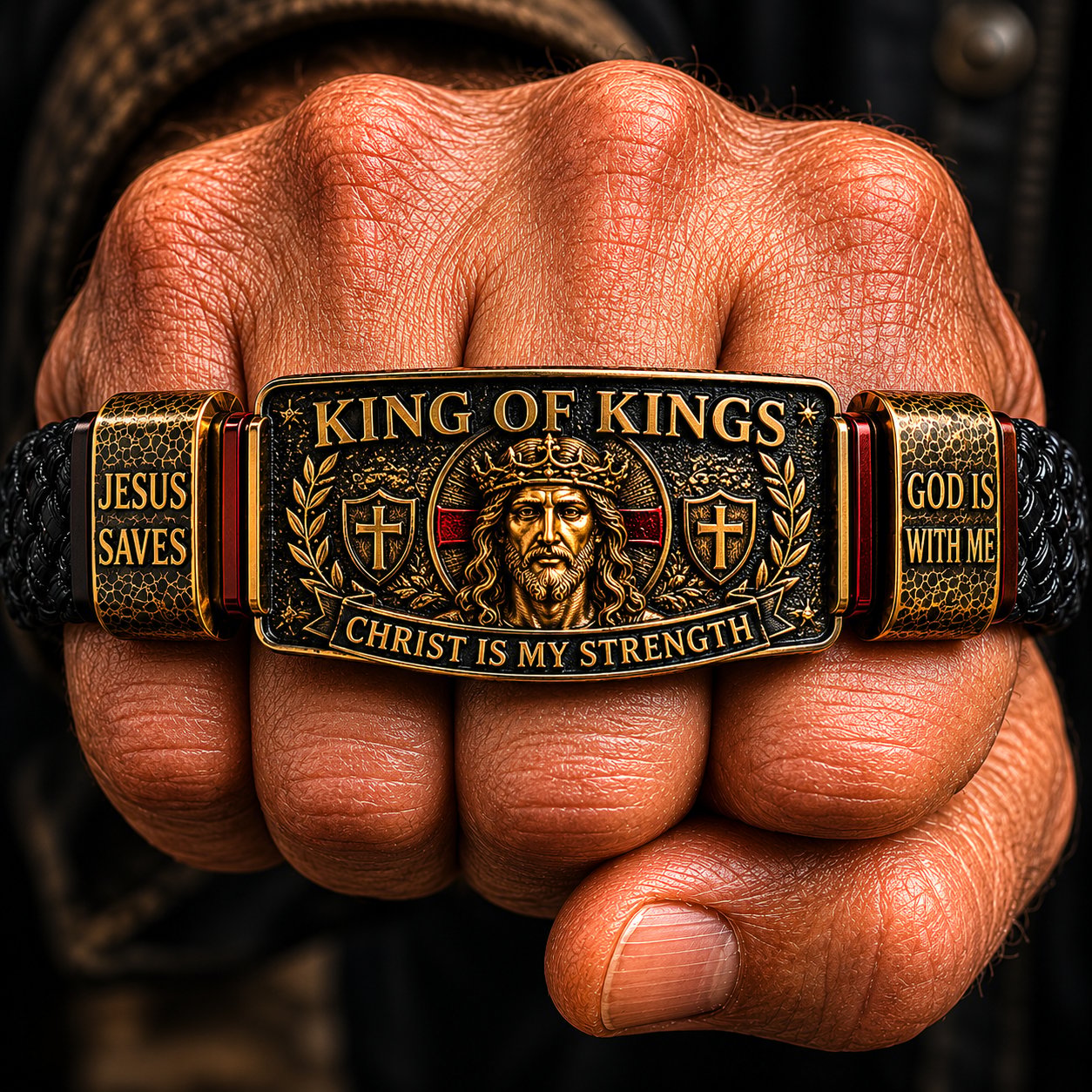King of Kings Christian Adjustable Bracelet Gift