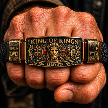 King of Kings Christian Adjustable Bracelet Gift