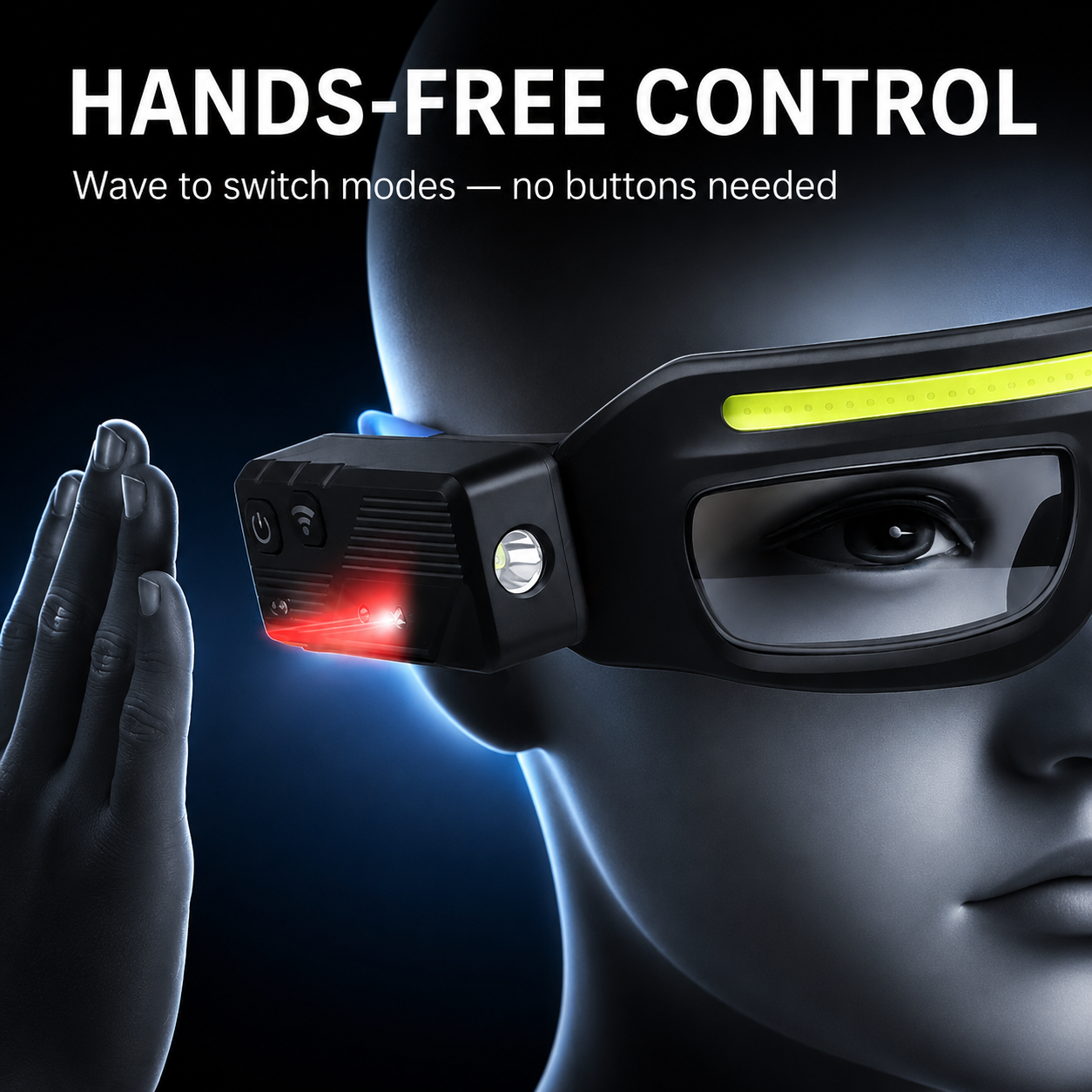 LED Light Equipped Working Goggles