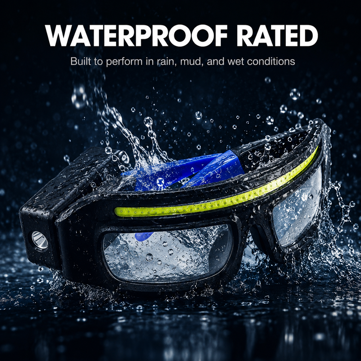 LED Light Equipped Working Goggles