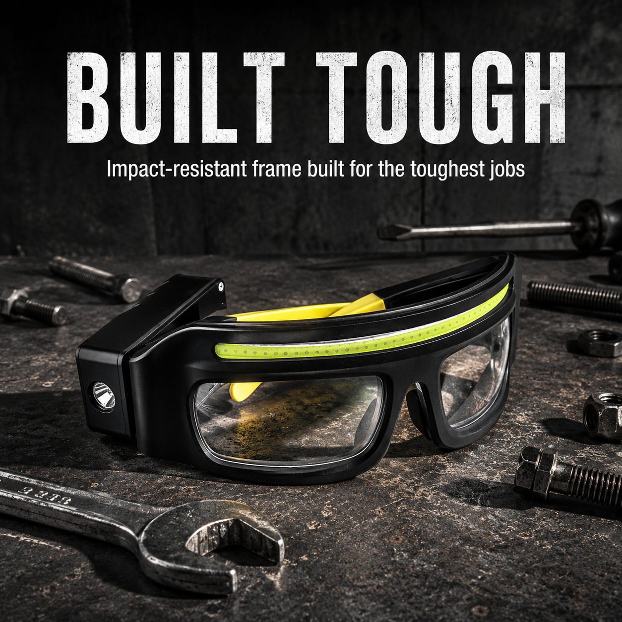 LED Light Equipped Working Goggles