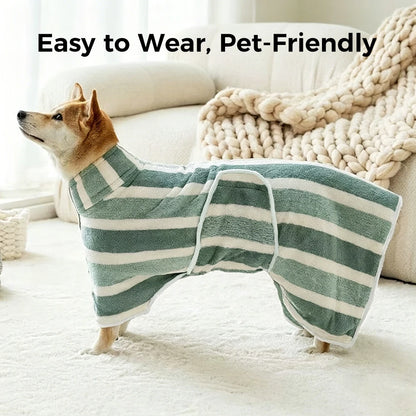Ultra-Absorbent Dog Bathrobe – Quick Dry & Cozy