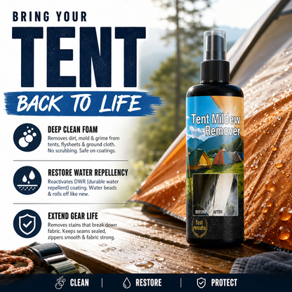 Spray & Wipe Outdoor Mold Mildew Cleaner, Eco Safe, Preserves Waterproofing