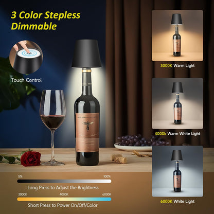 Wireless Touch Control LED Bottle Lamp