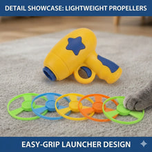 Furongpet™ 6 Pcs Cat Fetch Toy Set with Launcher Gun & Flying Disc