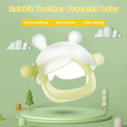 Bunny Teether Mitten – Safe, Fun, and Soothing for Babies