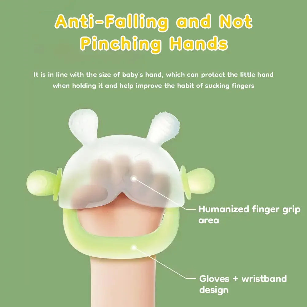 Bunny Teether Mitten – Safe, Fun, and Soothing for Babies