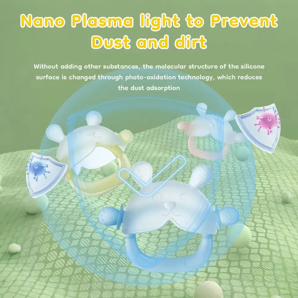 Bunny Teether Mitten – Safe, Fun, and Soothing for Babies