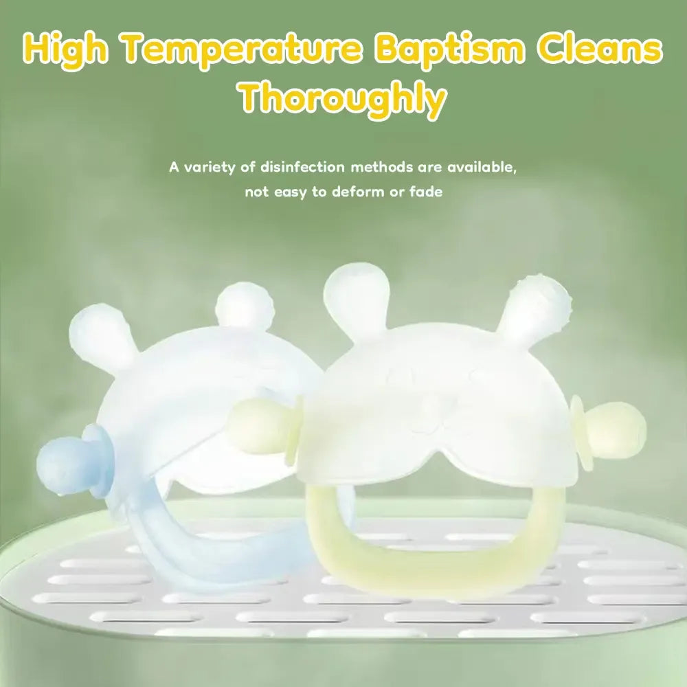 Bunny Teether Mitten – Safe, Fun, and Soothing for Babies