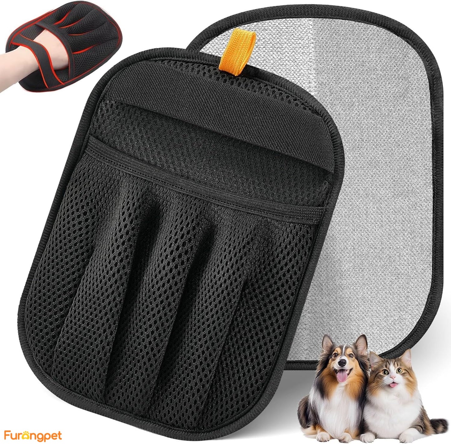 Furongpet™ Reusable Pet Hair Removal Gloves for Cats & Dogs