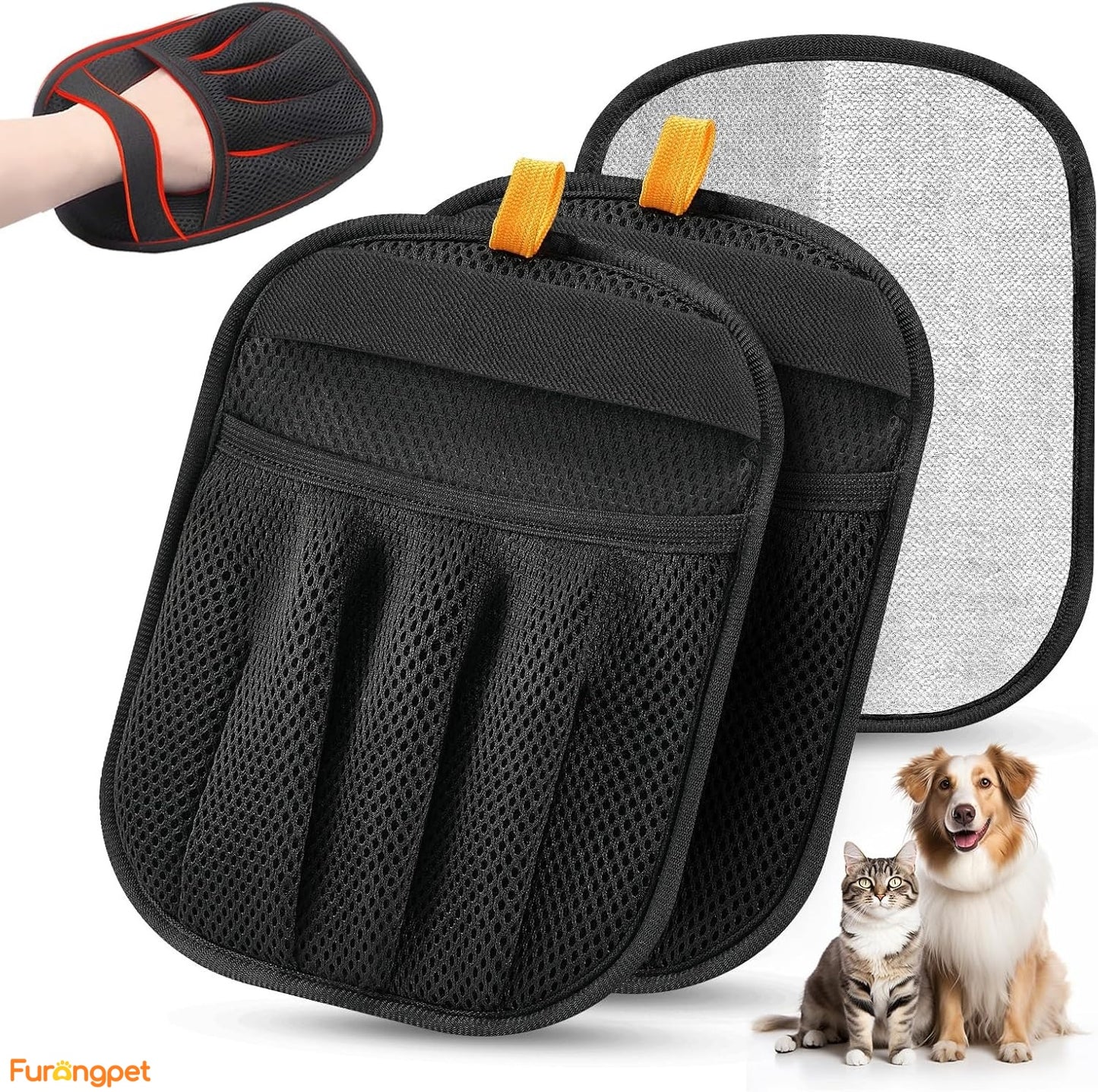 Furongpet™ Reusable Pet Hair Removal Gloves for Cats & Dogs